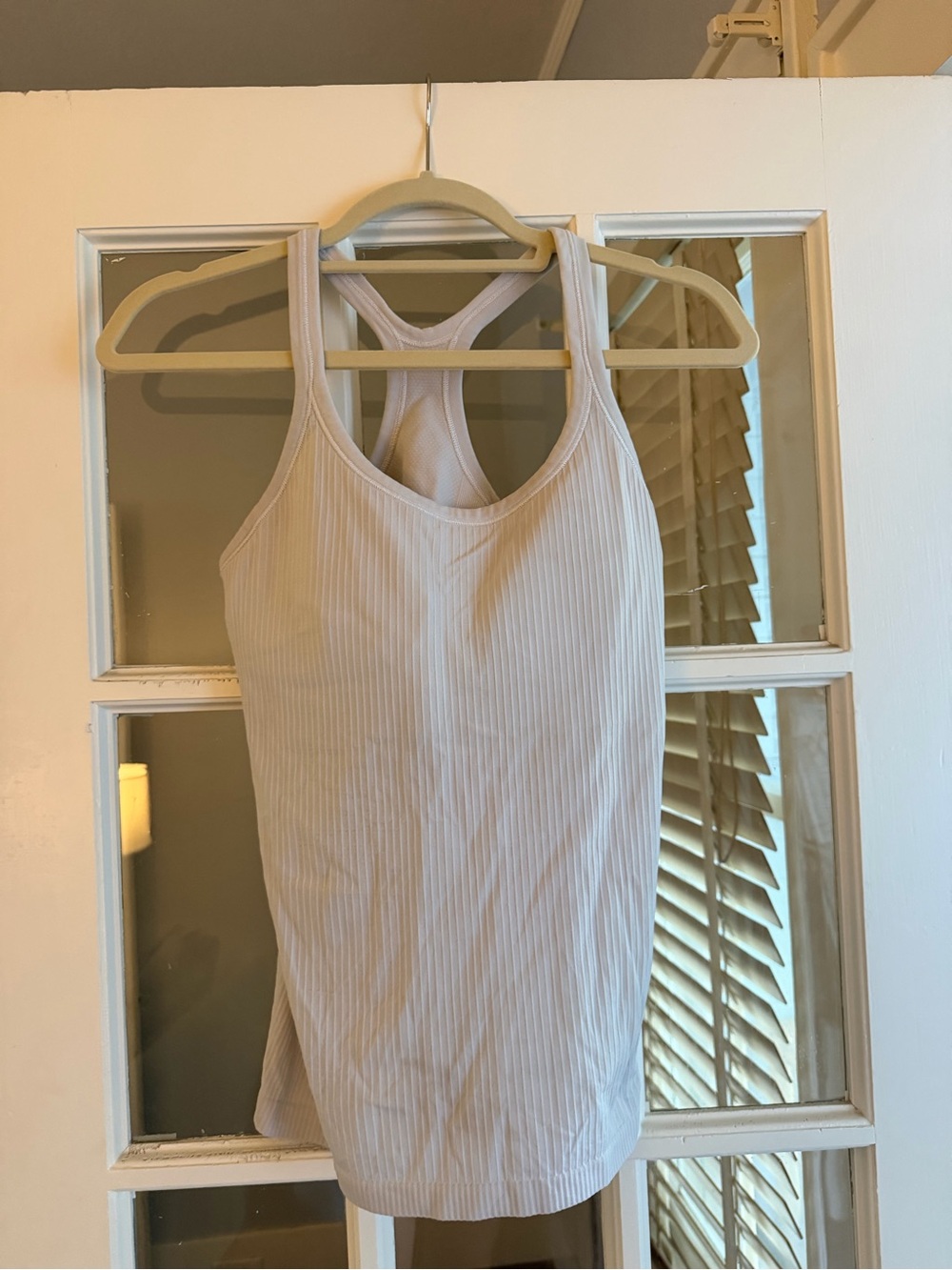 Lululemon Ribbed Racerback Tank Top - White